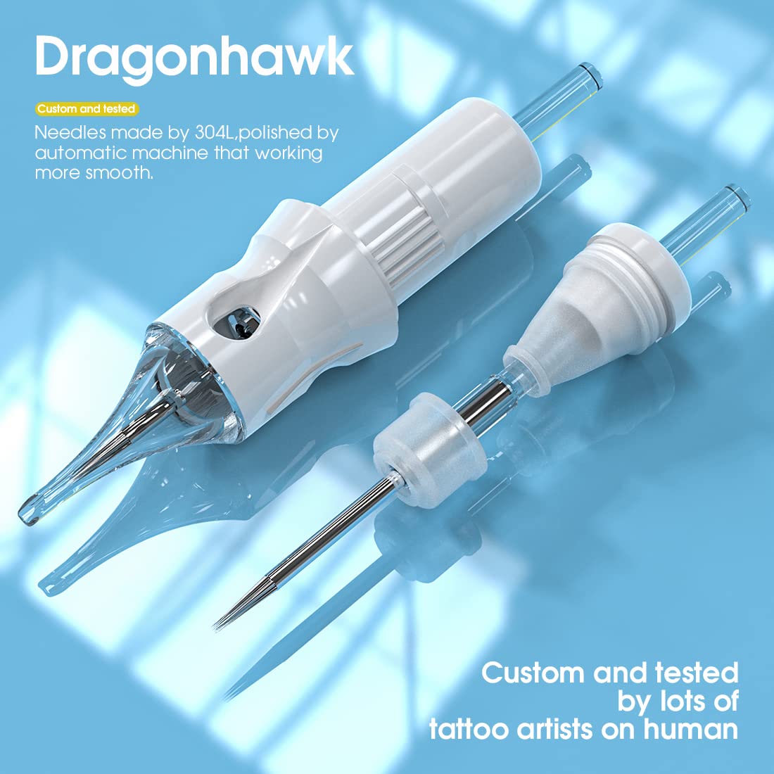 Máquina de tatuaje inalámbrica Dragonhawk con motor sin escobillas, con una  carrera de 3,5 mm y pantalla inteligente | X7