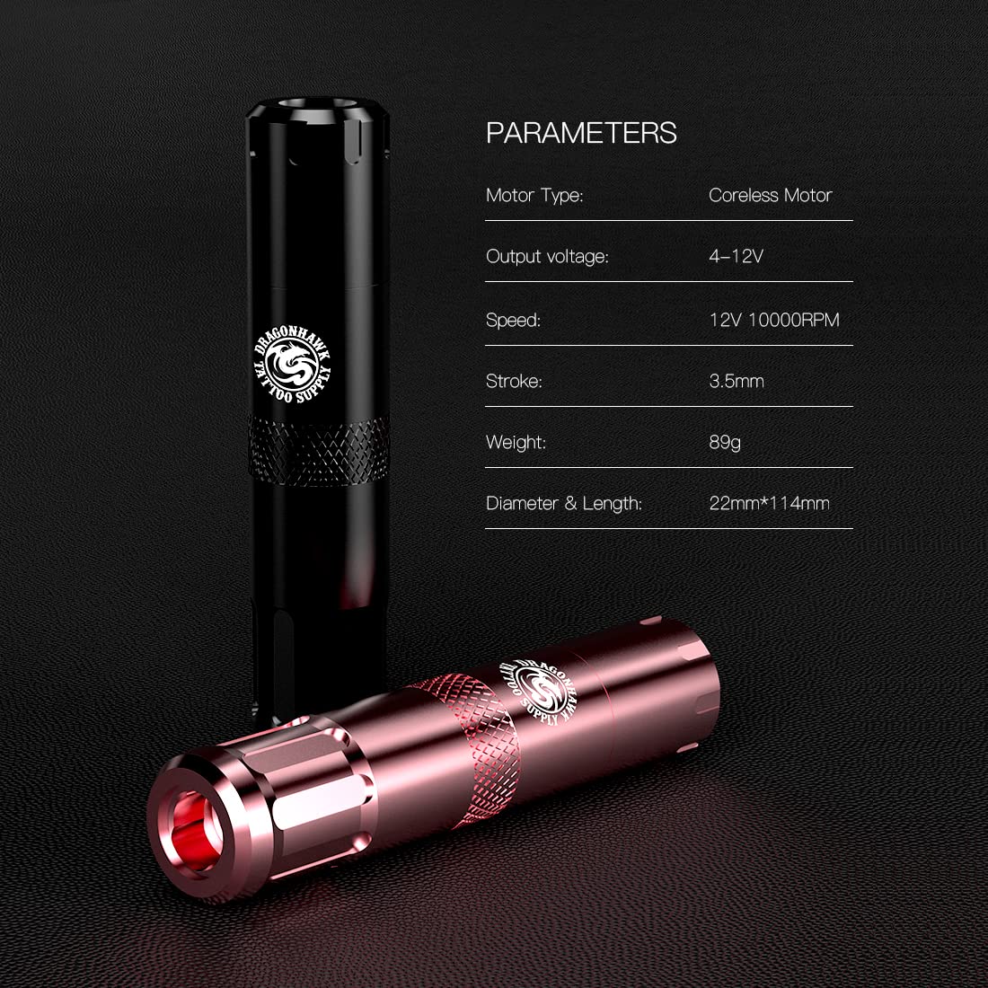Dragonhawk S6 Tattoo Pen B2 Wireless Battery Kit Coreless Motor Power –  MAST TATTOO
