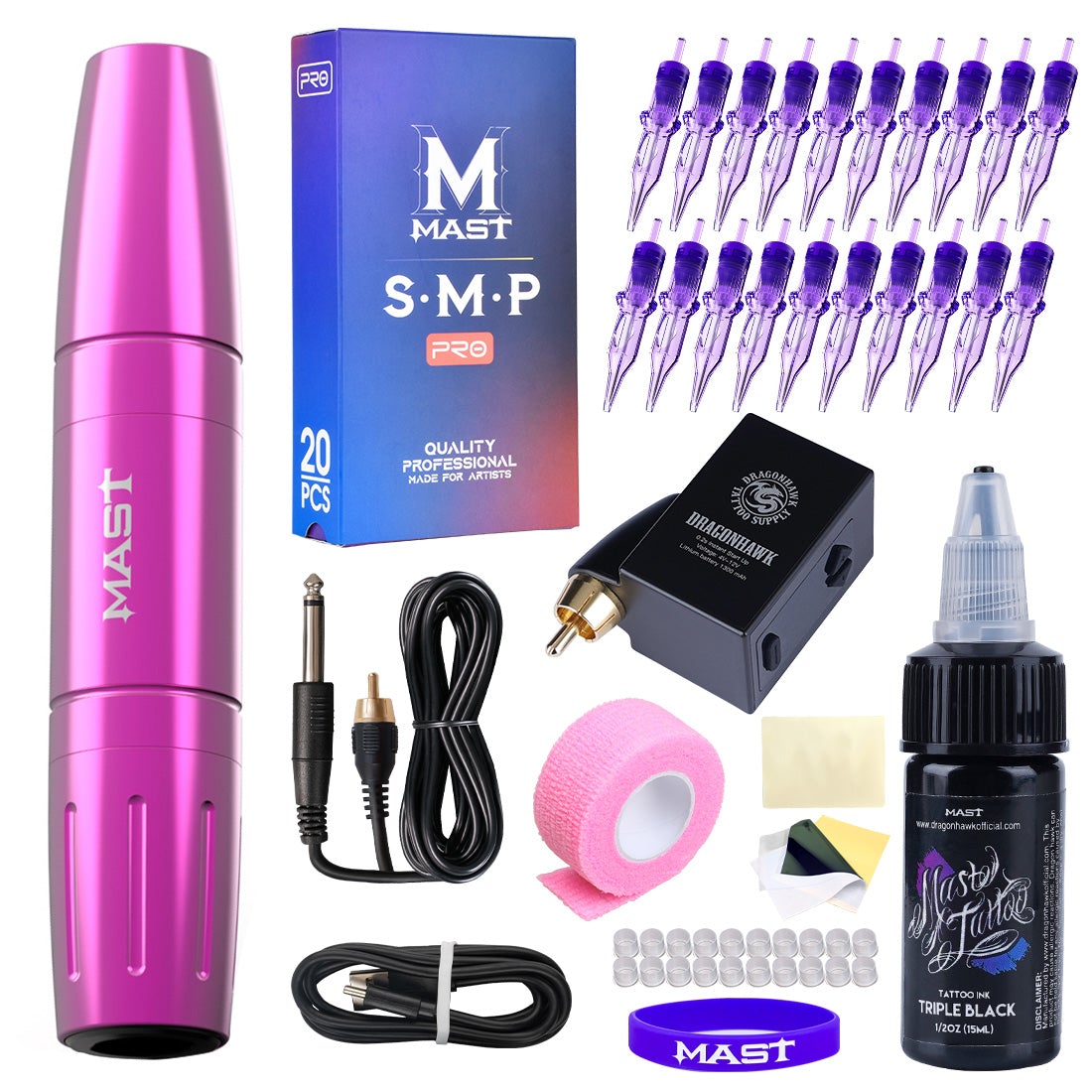 Mast Magi Rotary Battery Wireless Tattoo Kit for SMP – DRAGONHAWK